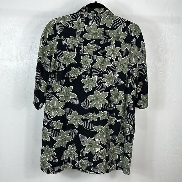 Tommy Bahama Silk Floral Print Short Sleeve Button Down Shirt Size M - Picture 4 of 9
